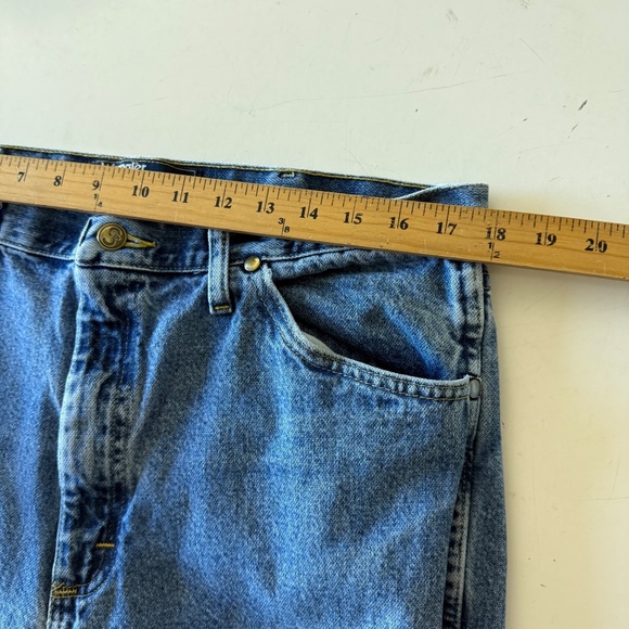 Wrangler George Strait Western Light Wash Blue Denim Boot Cut Jeans Mens 36 x 34 - Picture 7 of 10